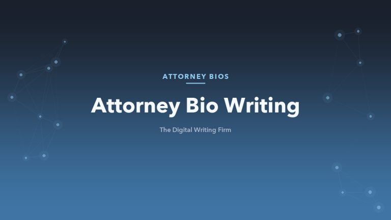 Attorney bio writing that converts referrals into consultations