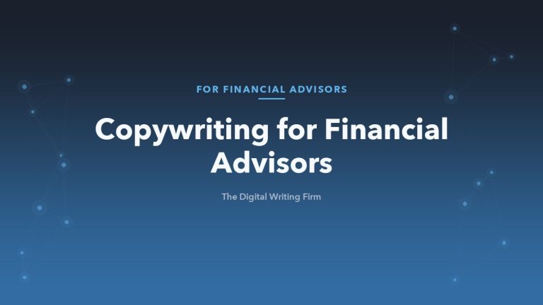 Copywriting for financial advisors that builds trust and passes compliance