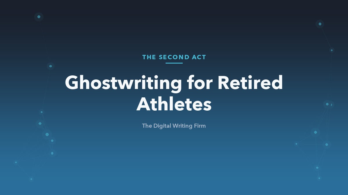 Ghostwriting for retired professional athletes