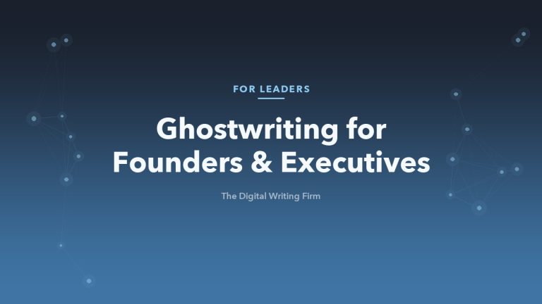 LinkedIn ghostwriting for founders and executives
