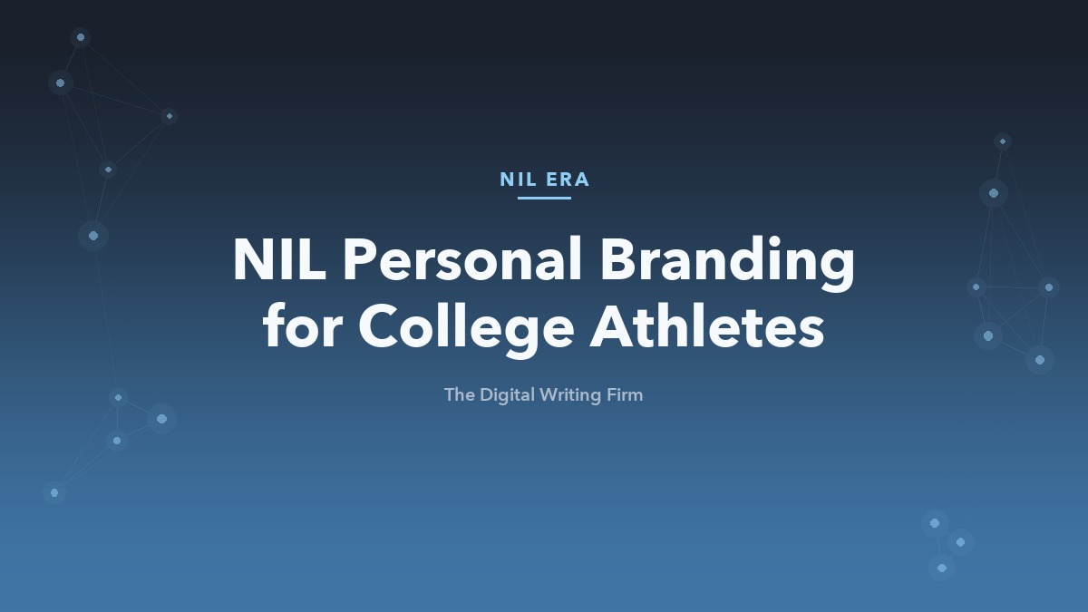 NIL personal branding content for college athletes